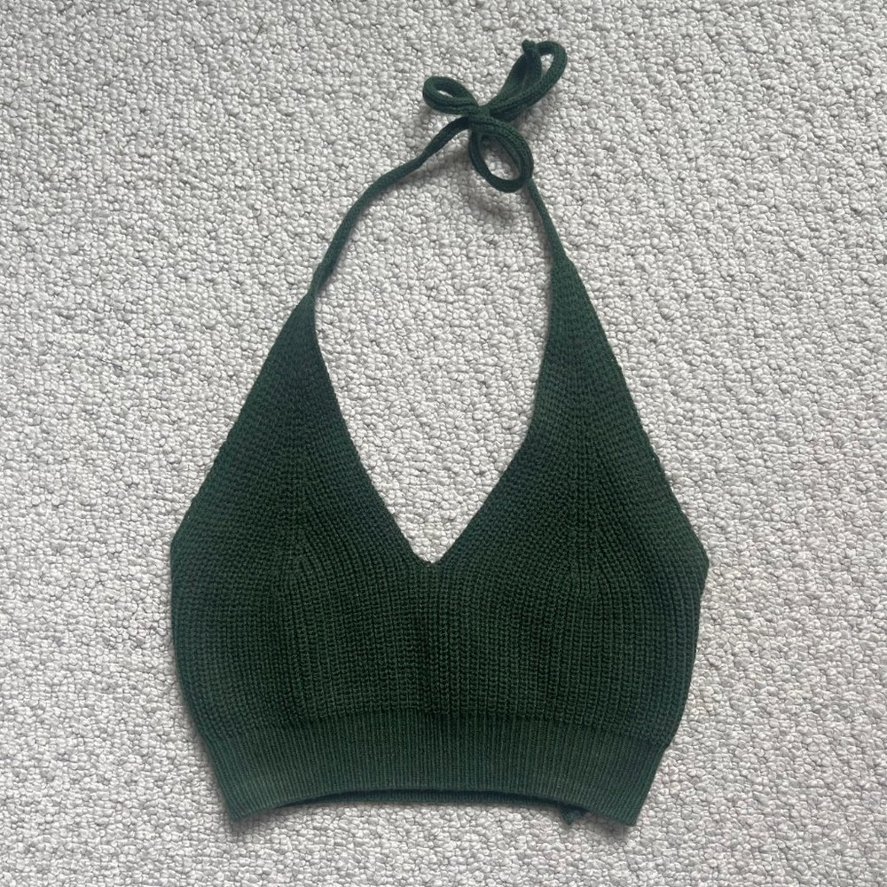 Knitted Halter Tank Top